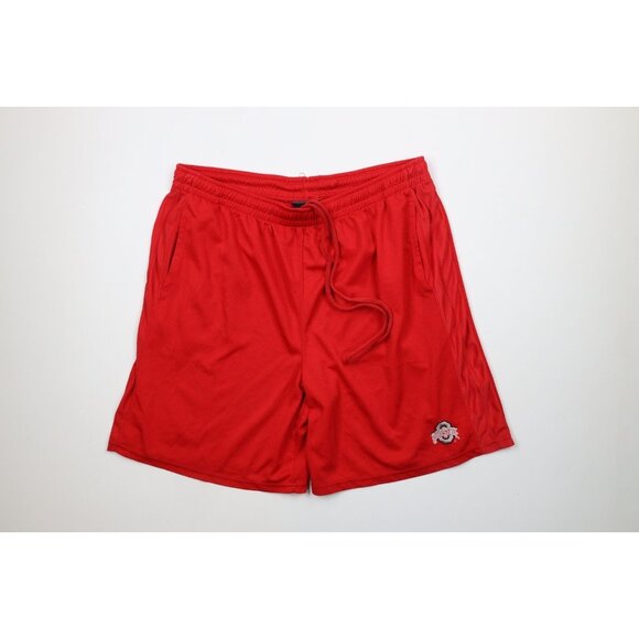 Vintage Other - Vintage Mens 2XL XXL Spell Out Ohio State University Mesh Basketball Shorts Red